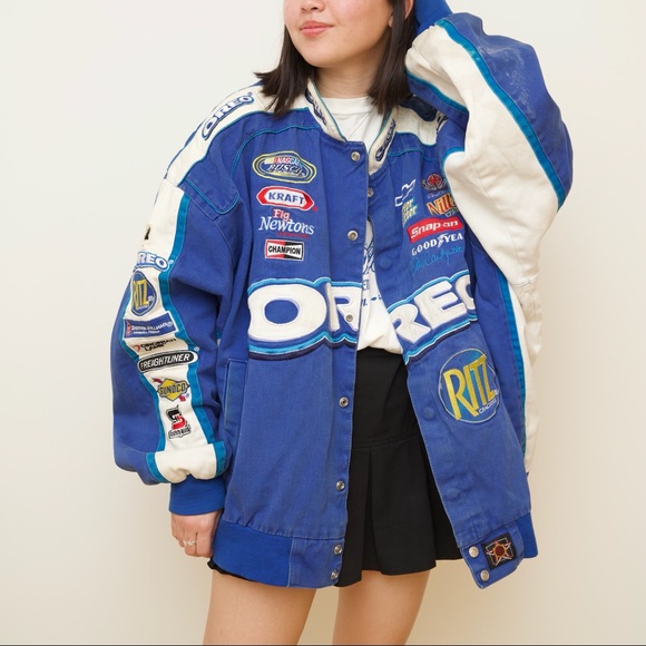Vintage Oreos Nascar Race Car Jacket 